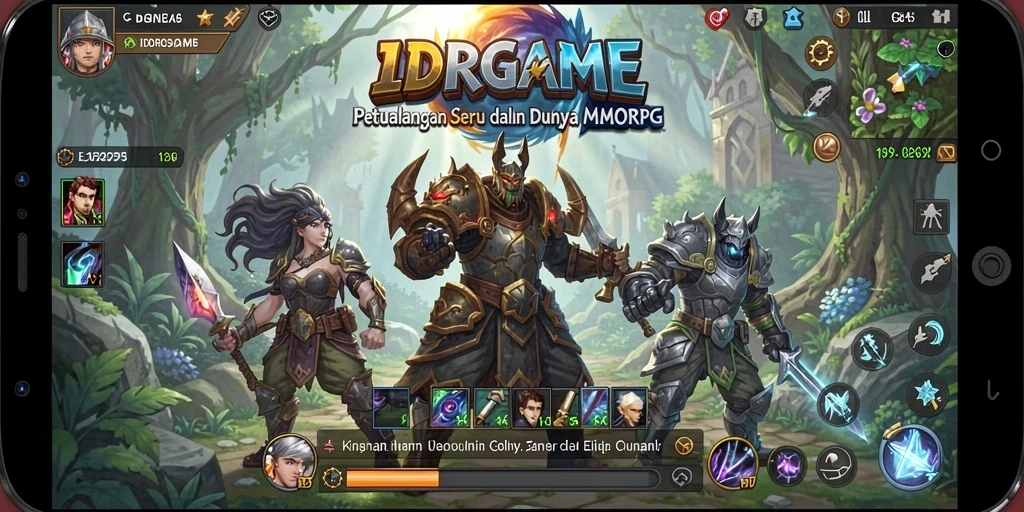 Tampilan gameplay menarik dari IDRGAME dalam dunia MMORPG.