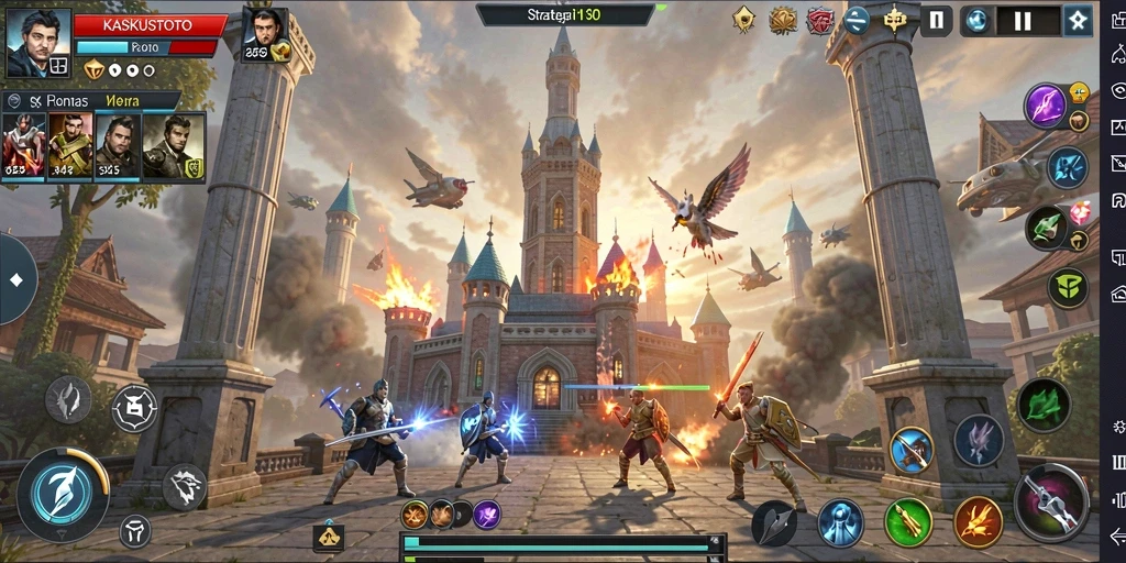 Tampilan gameplay KASKUSTOTO yang menarik dalam pertempuran Tower Defense.