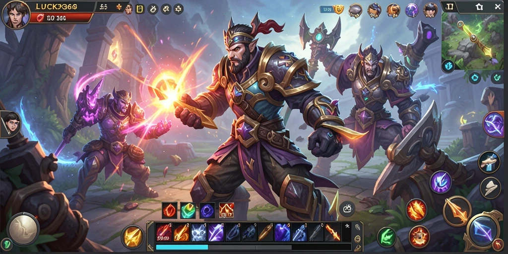 Tampilan gameplay epik dalam LUCK365 yang penuh aksi.