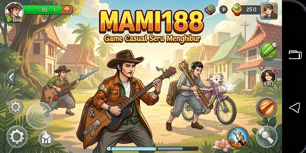 Tampilan gameplay seru MAMI188 dengan grafis yang cerah.