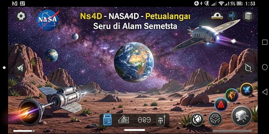 Gameplay mengasyikkan dari NASA4D dalam petualangan luar angkasa.