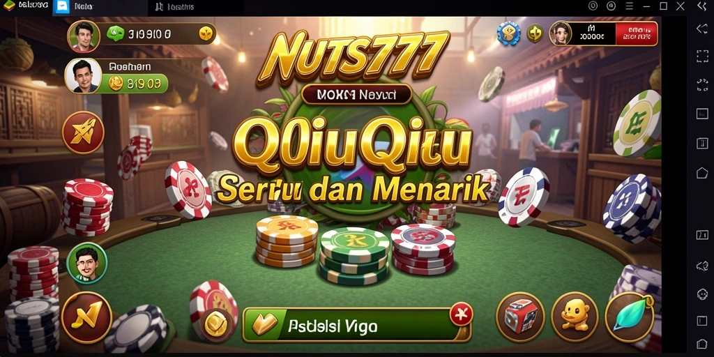 Tangkapan layar gameplay QiuQiu NUTS777 yang menegangkan.