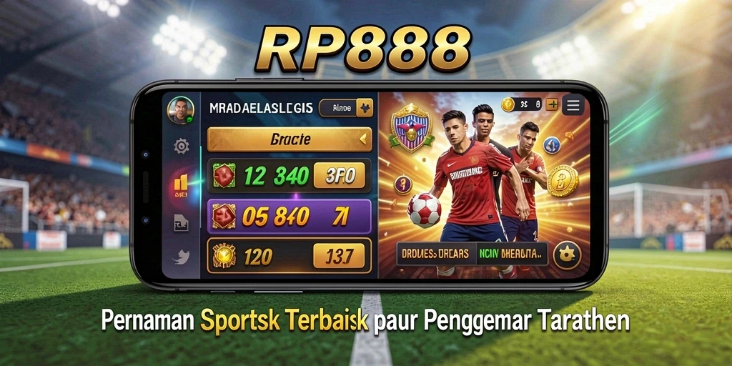 Screenshot utama RP888 yang menunjukkan antarmuka taruhan olahraga yang menarik.
