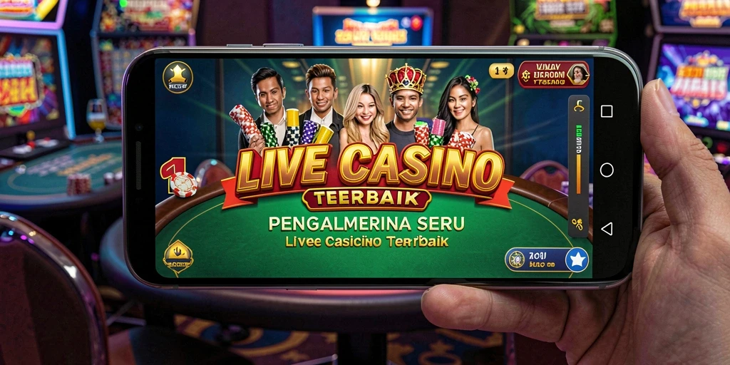 Tampilan menarik gameplay Live Casino dalam T6.